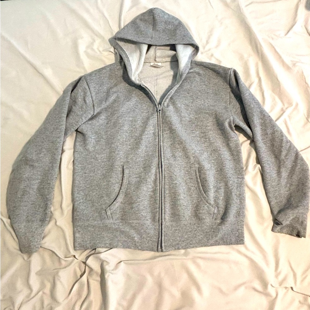 Women’s zip up hoodie.
